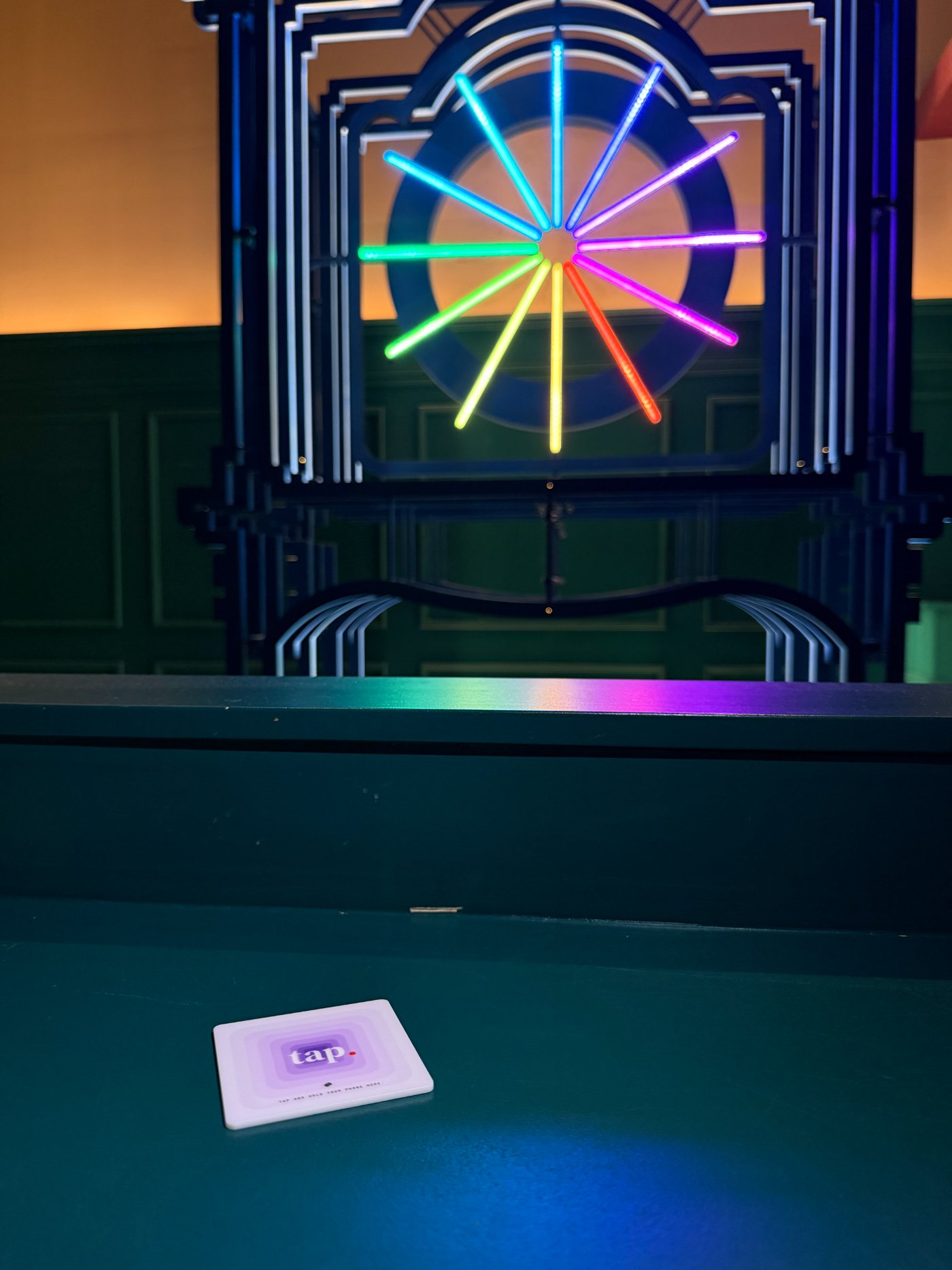 Tap tag at lounge